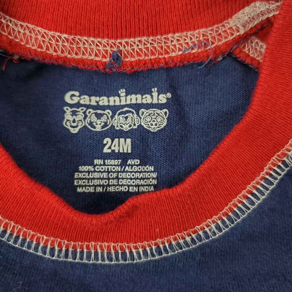 Garanimals Boys 24M Sleeveless‎ Embroidered Plane Cotton Top